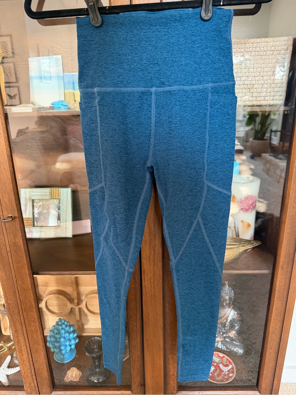 Beyond Yoga Teal Blue High-Waist Seamless Leggings